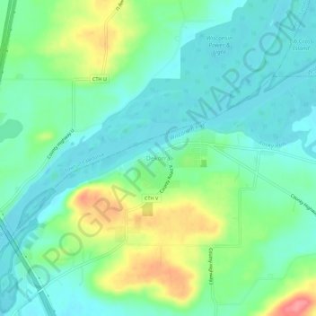 Mappa topografica Dekorra, altitudine, rilievo