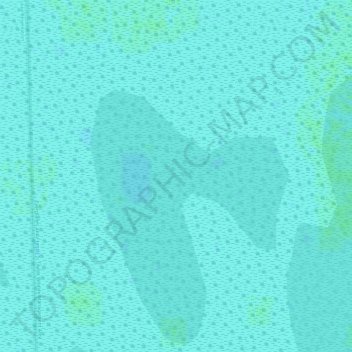 Mappa topografica The Everglades, altitudine, rilievo