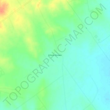 Mappa topografica Gilson Groves, altitudine, rilievo