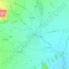 Mappa topografica Aridea, altitudine, rilievo