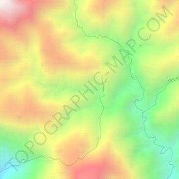Mappa topografica Risaralda, altitudine, rilievo