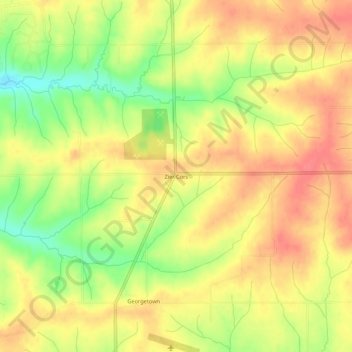 Mappa topografica Zier Cors, altitudine, rilievo