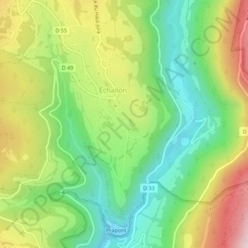 Mappa topografica Caquet, altitudine, rilievo