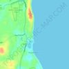 Mappa topografica Surfside Beach, altitudine, rilievo