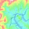 Mappa topografica 茫荡镇, altitudine, rilievo