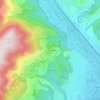 Mappa topografica Carros-Village, altitudine, rilievo