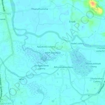Mappa topografica IHDP Colony(2), altitudine, rilievo