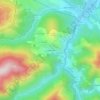 Mappa topografica Coumecaude, altitudine, rilievo
