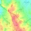 Mappa topografica Six Ashes, altitudine, rilievo