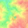 Mappa topografica Laubreçais, altitudine, rilievo