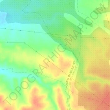 Mappa topografica La Tosca, altitudine, rilievo