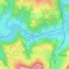 Mappa topografica Pratnau, altitudine, rilievo