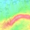 Mappa topografica La Haute Garde, altitudine, rilievo