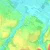 Mappa topografica Les Frapillières, altitudine, rilievo