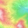 Mappa topografica Le Cruet, altitudine, rilievo