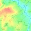 Mappa topografica Les Roches, altitudine, rilievo
