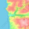 Mappa topografica Coombe, altitudine, rilievo