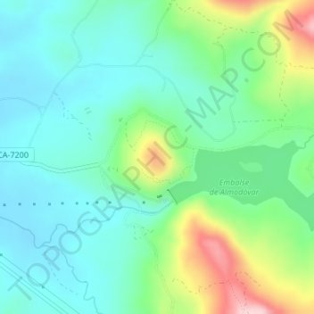 Mappa topografica Cerro de Torrejosa, altitudine, rilievo