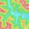 Mappa topografica Le Vallon, altitudine, rilievo