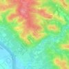 Mappa topografica Trajet, altitudine, rilievo