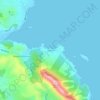 Mappa topografica Chamolia, altitudine, rilievo