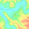Mappa topografica Ashland, altitudine, rilievo