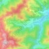 Mappa topografica Les Sagnes, altitudine, rilievo