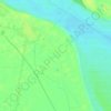 Mappa topografica barren lands, altitudine, rilievo