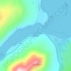 Mappa topografica Sconser, altitudine, rilievo