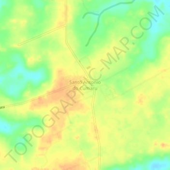 Mappa topografica Santo Antonio do Cumaru, altitudine, rilievo