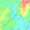 Mappa topografica Cusey, altitudine, rilievo