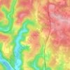 Mappa topografica Lachapelle-Haute, altitudine, rilievo
