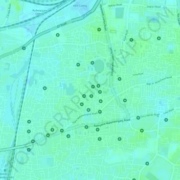 Mappa topografica Sigra, altitudine, rilievo