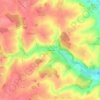 Mappa topografica La Peinnière, altitudine, rilievo