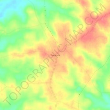 Mappa topografica Tarentum, altitudine, rilievo