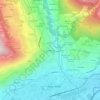 Mappa topografica Signayes-Ru, altitudine, rilievo