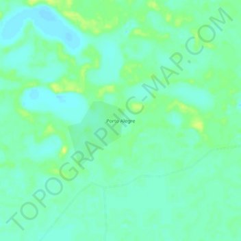 Mappa topografica Porto Alegre, altitudine, rilievo