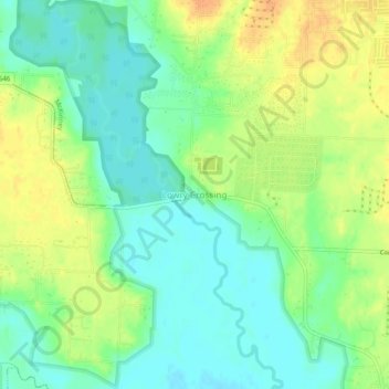 Mappa topografica Lowry Crossing, altitudine, rilievo