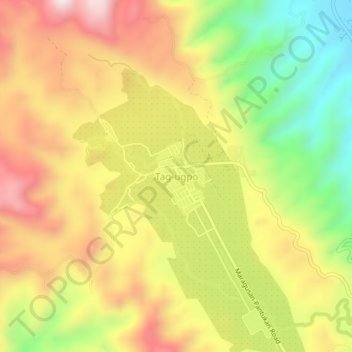 Mappa topografica Tag-ugpo, altitudine, rilievo