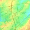 Mappa topografica Woodside, altitudine, rilievo