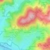 Mappa topografica La Mouille Lotte, altitudine, rilievo
