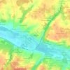 Mappa topografica Les Rogareaux, altitudine, rilievo