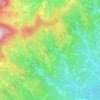 Mappa topografica Les Martins, altitudine, rilievo