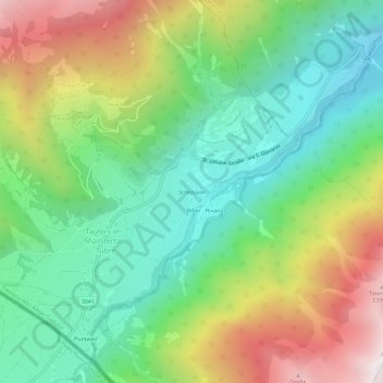 Mappa topografica Schlossoir, altitudine, rilievo