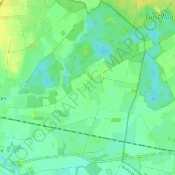 Mappa topografica Bökenfeld, altitudine, rilievo