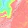 Mappa topografica San Vicente, altitudine, rilievo