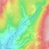 Mappa topografica Simpson, altitudine, rilievo