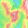 Mappa topografica Punta alla Vetta, altitudine, rilievo