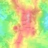 Mappa topografica Frégefont, altitudine, rilievo