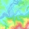 Mappa topografica Puente de Domingo Flórez, altitudine, rilievo